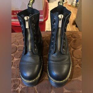 Dr. Martens Sinclair Milled Nappa Leather Platform Boots